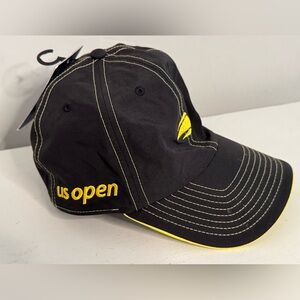 NWT US Open 2024 President’s suite hat Black and Yellow tennis US Open Cap